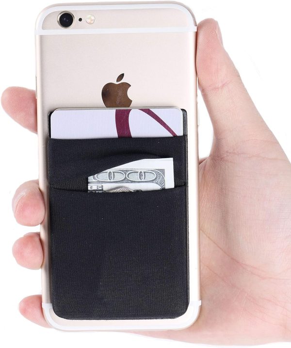Fulgamo Phone Card Holder Black Slim Design-1