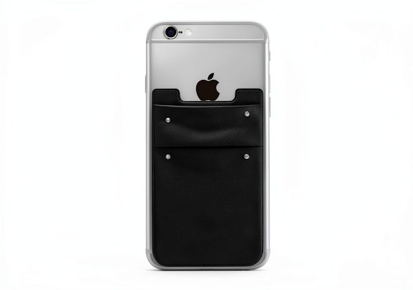 Wensor Direct Phone Card Holder Black Elastic Pouch-5