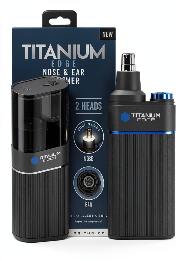 Nose Ear Trimmer Microtouch Titanium Blade Black-0