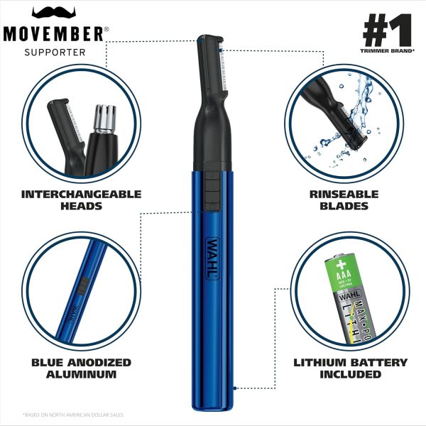 Wahl Clipper Corp Nose Trimmer 2 Heads-1