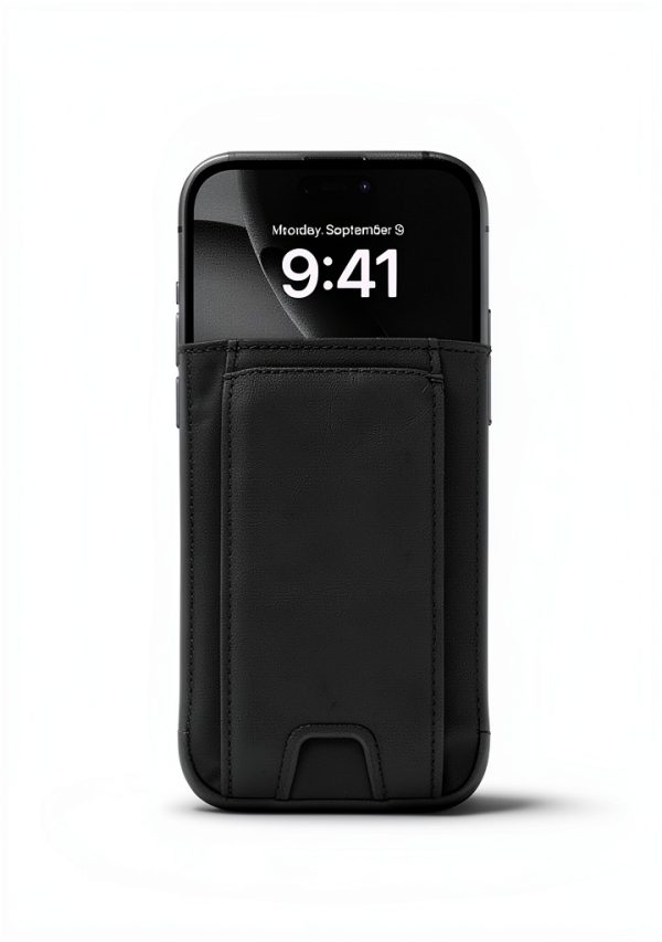 TopMade MagSafe Wallet with Money Clip Black-2