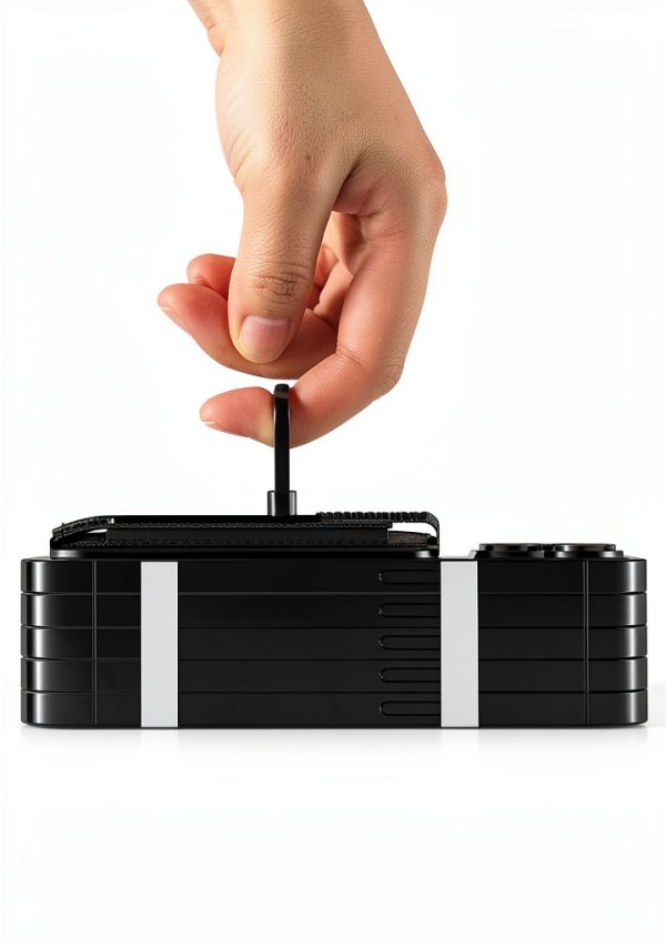 Magnetic Phone Wallet with Ring Black Phone Grip-5