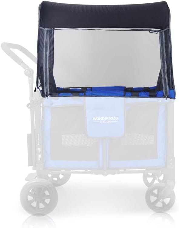 WonderFold Outdoor Stroller Mosquito Net installed on a stroller