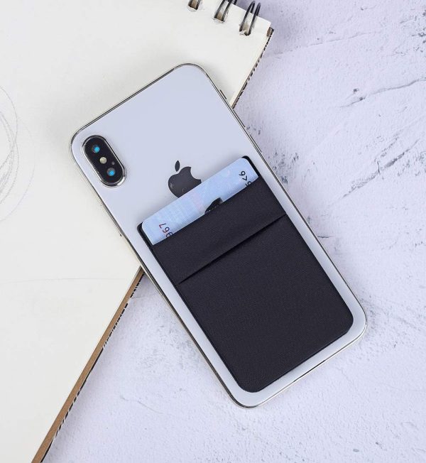 Fulgamo Phone Card Holder Black Slim Design-4
