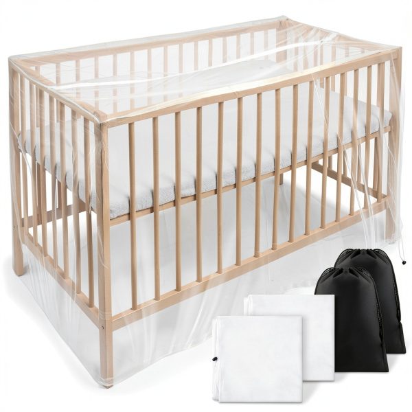 Baby Stroller Netting VitalCozy Polyester White-0