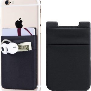 Fulgamo Phone Card Holder Black Slim Design-0