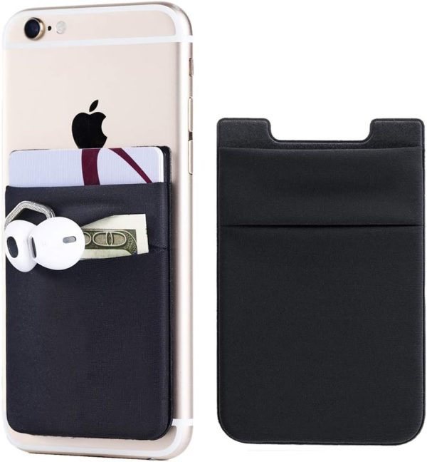 Fulgamo Phone Card Holder Black Slim Design-0