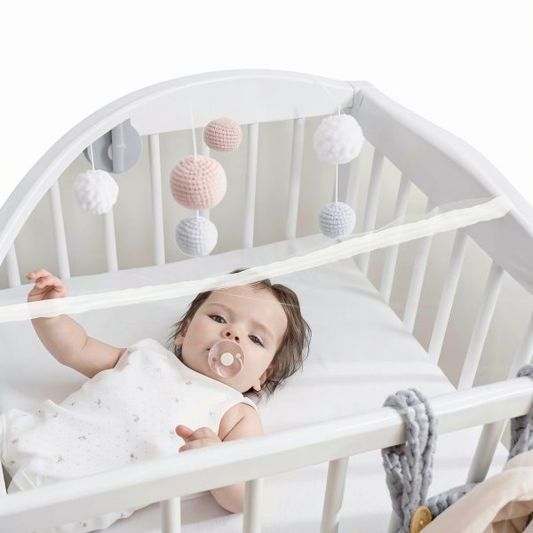 Baby Stroller Netting VitalCozy Polyester White-4