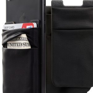 Wensor Direct Phone Card Holder Black Elastic Pouch-0