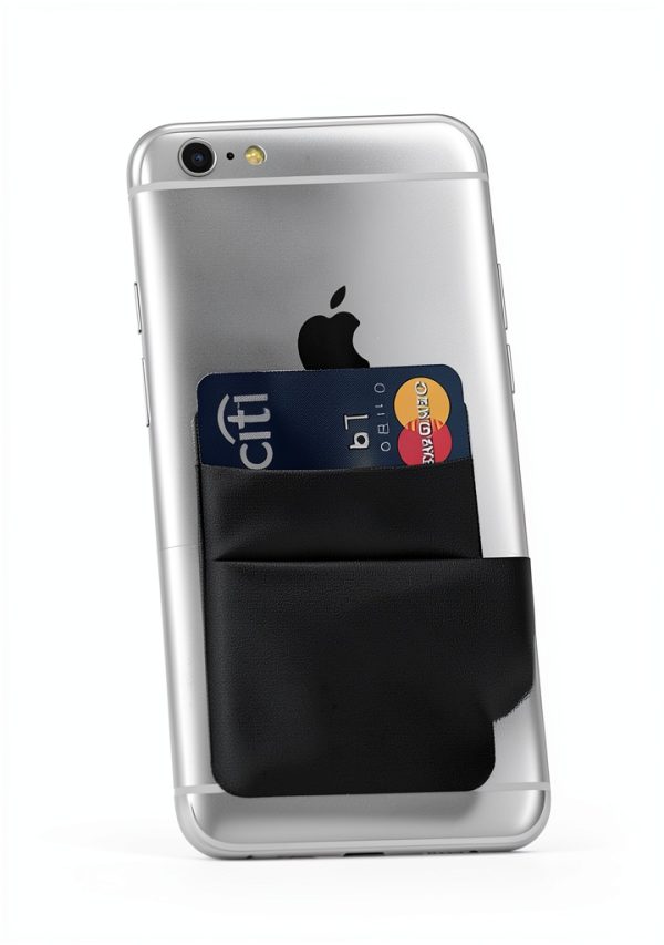 Wensor Direct Phone Card Holder Black Elastic Pouch-8