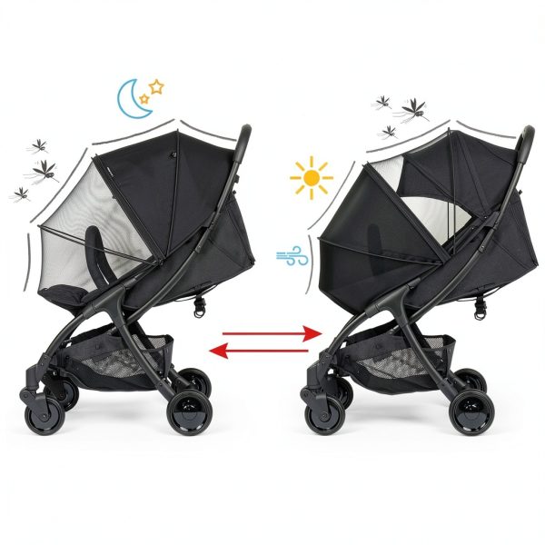 Baby Sunshade and Mosquito Net by Beberoad Love-2
