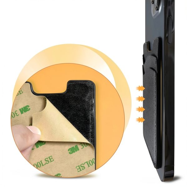 Premium Leather Phone Card Holder by Puxnoin Direct-3