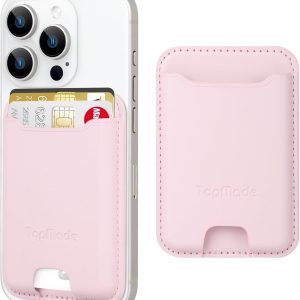 TopMade Phone Card Holder Premium Leather Material Adhesive-0