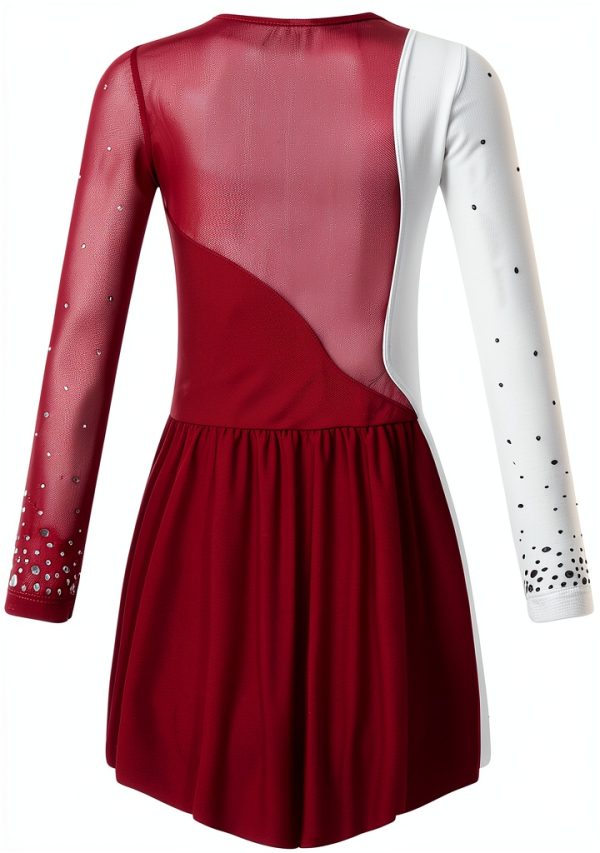 Girls Ice Skating Dress BrandX Light Rhinestone-2