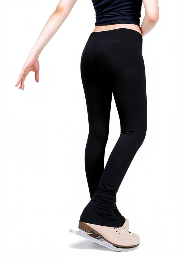 Girls Ice Skating Pants BrandName Stretch Black-1