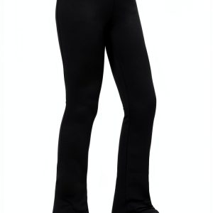 Stelle Girls Skating Pants Black Elastic Warm-0
