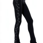 Girls Ice Skating Tights Classic Black Tones-0