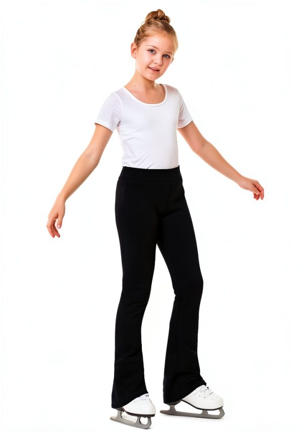 Stelle Girls Skating Pants Black Elastic Warm-4
