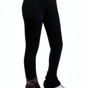 IceStar Girls Ice Skating Tights Fleece Warmth-0