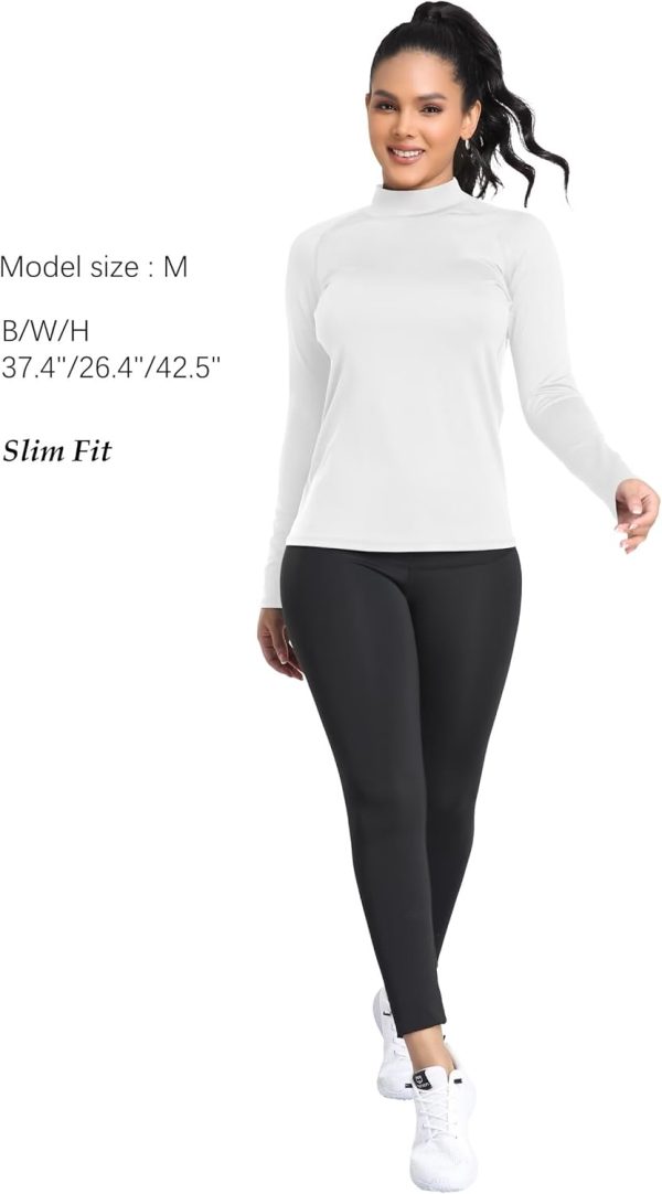 NebuKinex Women's Thermal Mock Turtleneck Tops-1