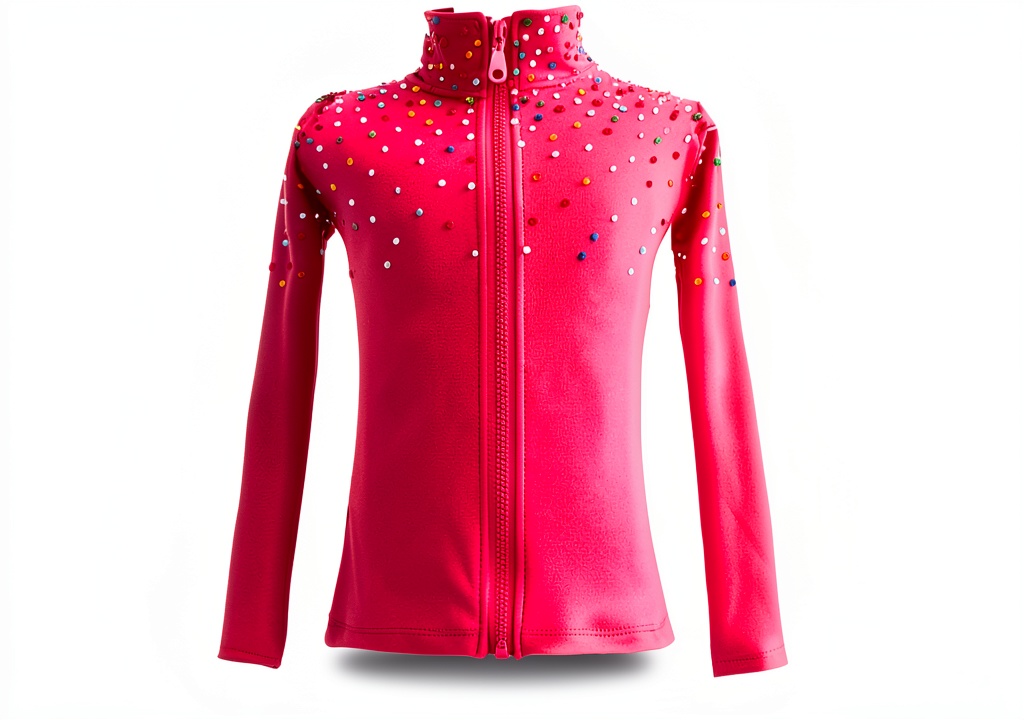 Girl wearing JoyCan plush ice skating suit on the rink