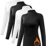 NebuKinex Women's Thermal Mock Turtleneck Tops-0
