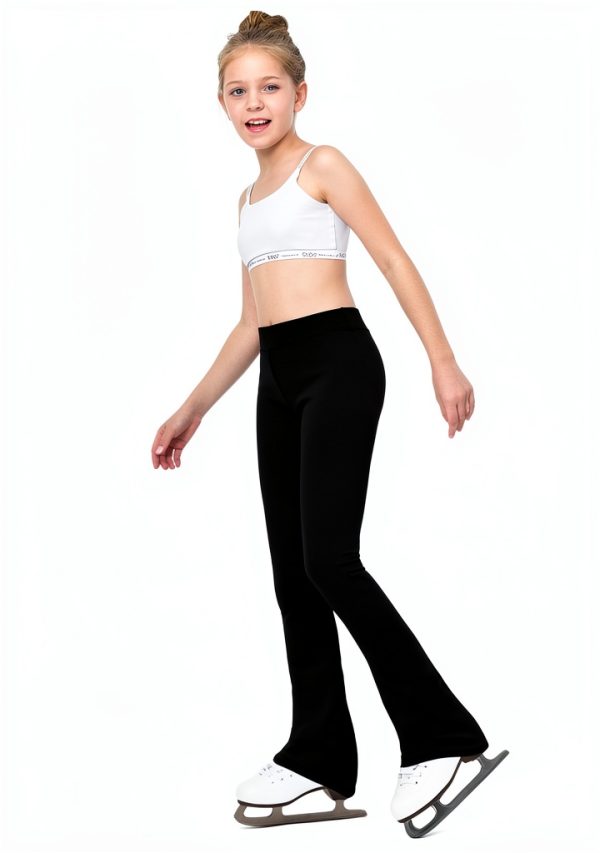 Stelle Girls Skating Pants Black Elastic Warm-5