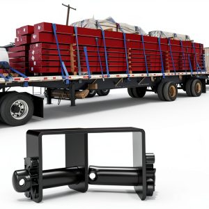 AUH Sliding Winch 4 PCS for Utility Trailer Duty Steel Black 5400lb-0