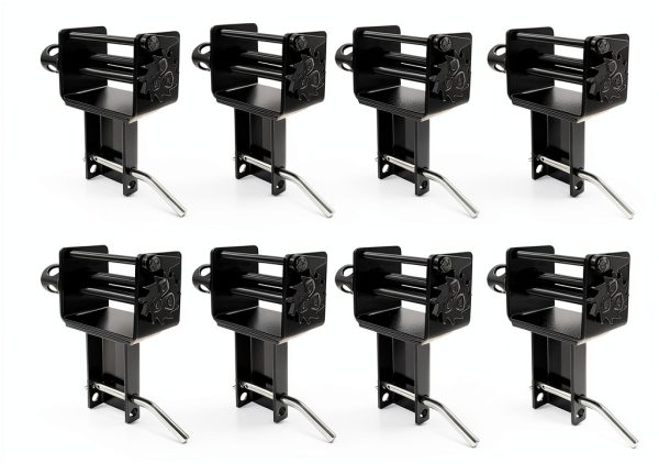 Heavy Duty Trailer Stake Pocket Winch 8‑Pack–Knwigoe 5400 lb Black-0