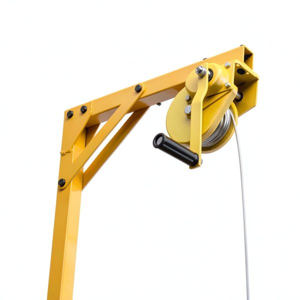 Gdrasuya10 Lifting Crane Tool for Air Conditioner, Stainless Steel Conditioner Outside Installation Bracket Crane Lift Folding Self-Locking Manual Winch (10M)-6