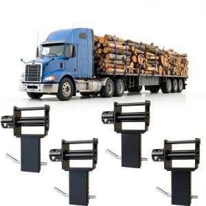 Stake Pocket Winch, 16200 LBS Trailer Stake Pocket Winch with 4 Cotter Pin Holes for Flatbeds, Trucks-0