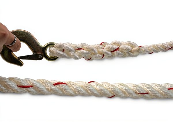 YINCHEN 3/4 Ton Rope Puller Winch 100ft 5/8in Polyester Rope Hooks-5