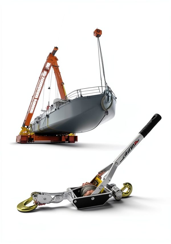 LULU Cargo Control Come Along Winch 2‑Ton Puller with 7.2ft Cable-5