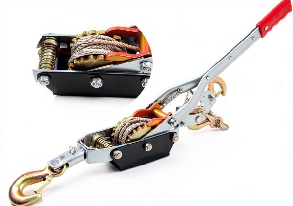 5 Ton Hand Puller Heavy Duty Winch Pull Hoist Come Along Cable Lever with 3 Hooks, Automotive Hoist Hand Winch Cable Puller Stretcher Lift-1