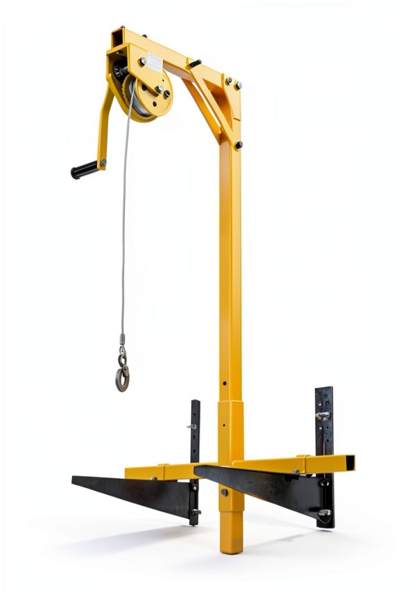 Gdrasuya10 Lifting Crane Tool for Air Conditioner, Stainless Steel Conditioner Outside Installation Bracket Crane Lift Folding Self-Locking Manual Winch (10M)-3