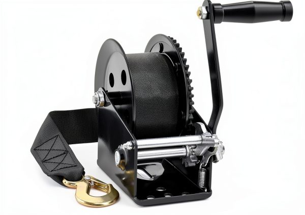 Hand Winch VEVOR 1600 lb with 33 ft Polyester Strap Two‑Way Ratchet-10