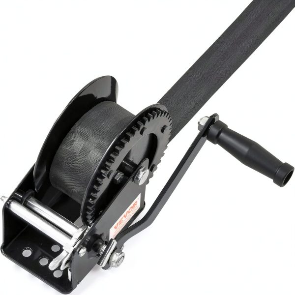 Hand Winch VEVOR 1600 lb with 33 ft Polyester Strap Two‑Way Ratchet-8