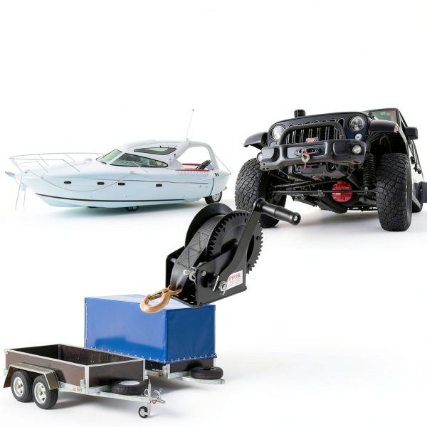 Hand Winch VEVOR 1600 lb with 33 ft Polyester Strap Two‑Way Ratchet-5