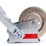 1400 LBS Pulling Ratchet Winch Fit for Universal Boat Parts Trailers Marine Hand Winch Manual Winch Silvery Steel Galvanized-0