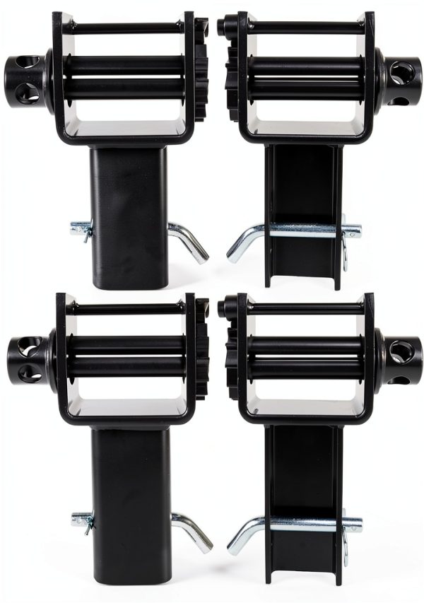 Heavy Duty Trailer Stake Pocket Winch 5400 lbs PRINIC 4 Pack Black-0