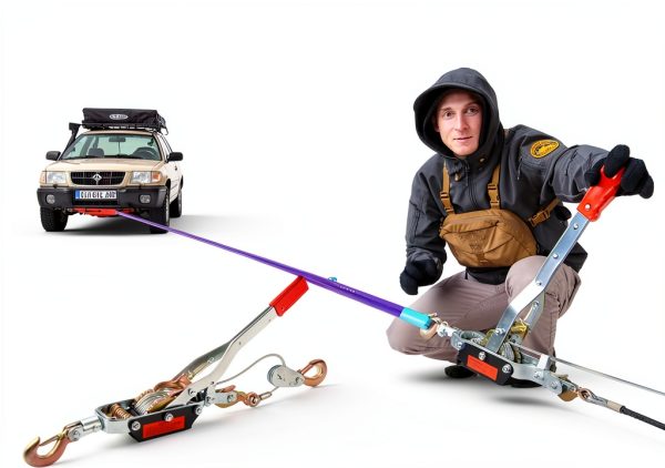 RSYEKU 5 Ton Come Along Winch Heavy Duty Manual Puller with Dual Gears-6