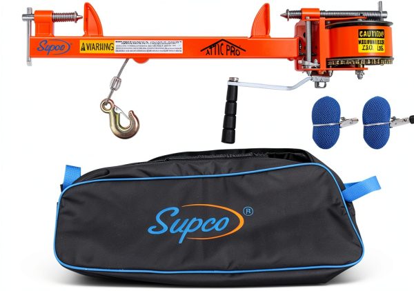 Attic Utility Lift Supco Manual Winch, Alloy Steel, 6‑Inch Height-0