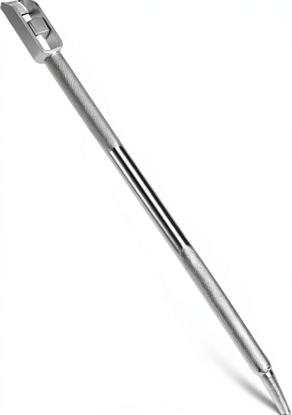 QWORK Square Head Carbon-Steel Winch Bar - Non Slip Handle 35in Lever-0